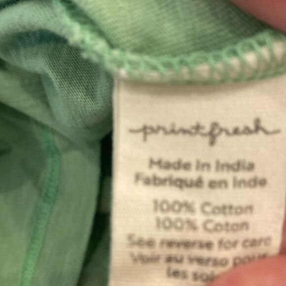 PrintFresh 100% Cotton Saturday Tee Shirt Kelly Green Women's Crew Soft Top L - Picture 5 of 7